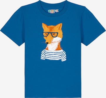 watabout.kids Shirt 'Fuchs' in Blue: front