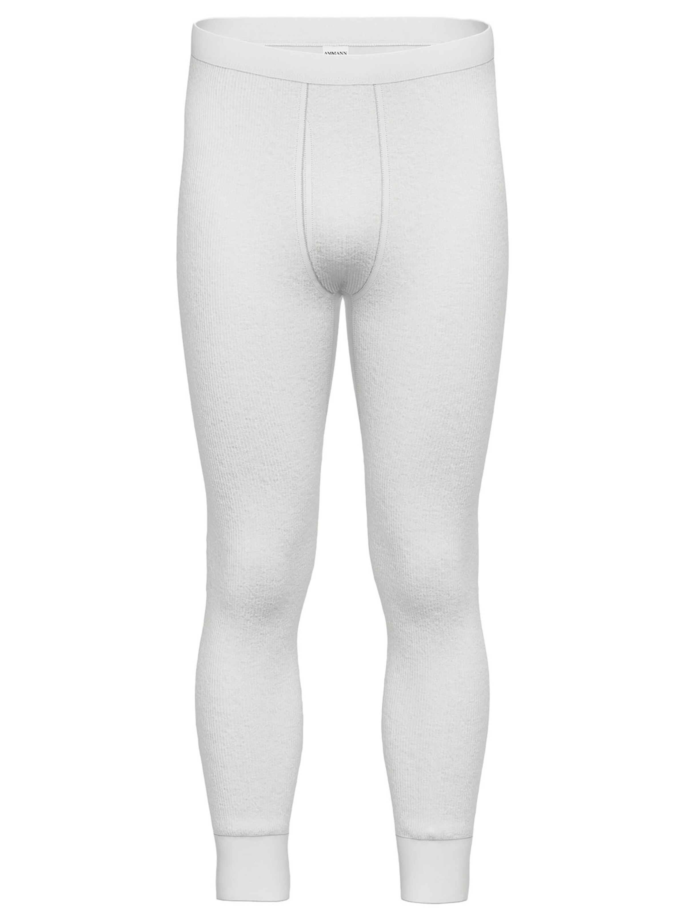 Ammann Long Johns 'Day Classic / Doppelripp' in White: front