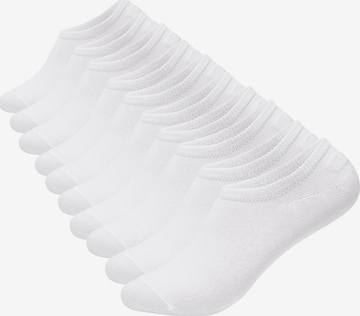 Occulto Ankle Socks 'Susi' in White: front