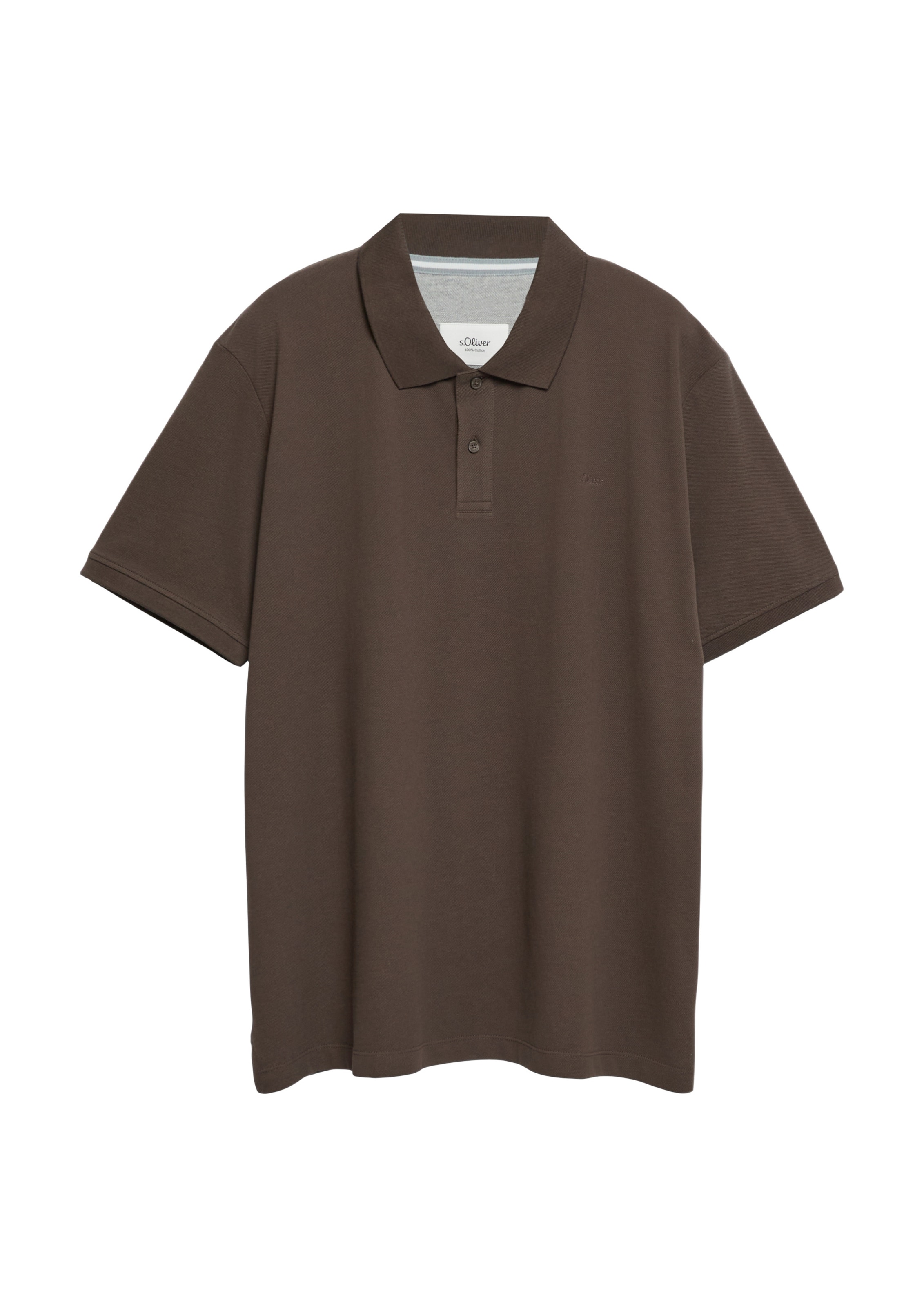 s.Oliver Poloshirt in Braun: Vorderseite