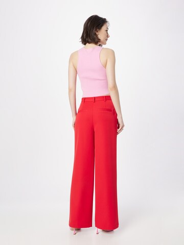 NA-KD Loose fit Pleated Pants in Red