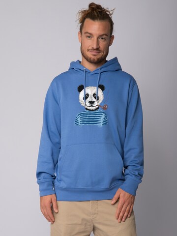 Sweat-shirt ' Panda ' Watapparel en bleu : devant