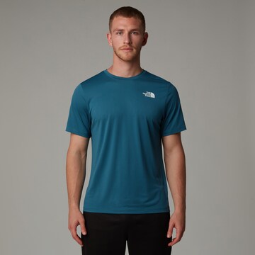 T-Shirt fonctionnel THE NORTH FACE en bleu : devant