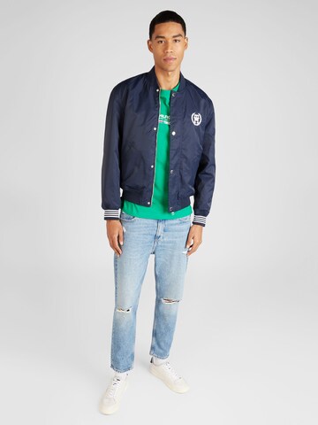 TOMMY HILFIGER Prechodná bunda - Modrá