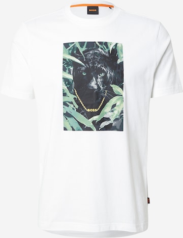 BOSS Shirt 'Animali' in White: front