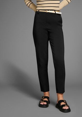 LAURA SCOTT Regular Chinohose in Schwarz: Vorderseite