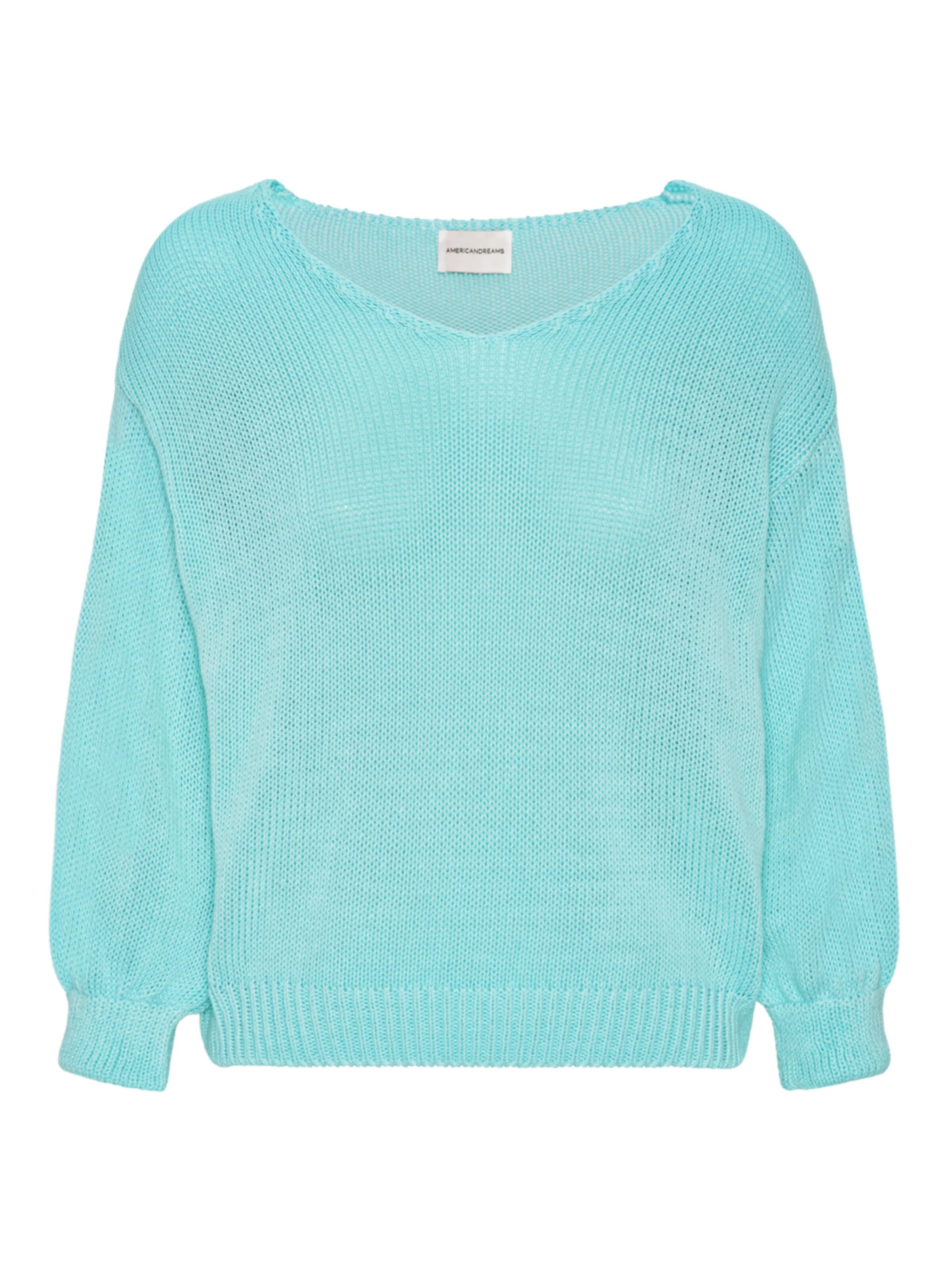 americandreams Oversized sweater 'Milana Cotton' in Blue: front