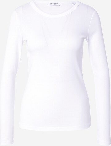 T-shirt 'Ayn' ESPRIT en blanc : devant