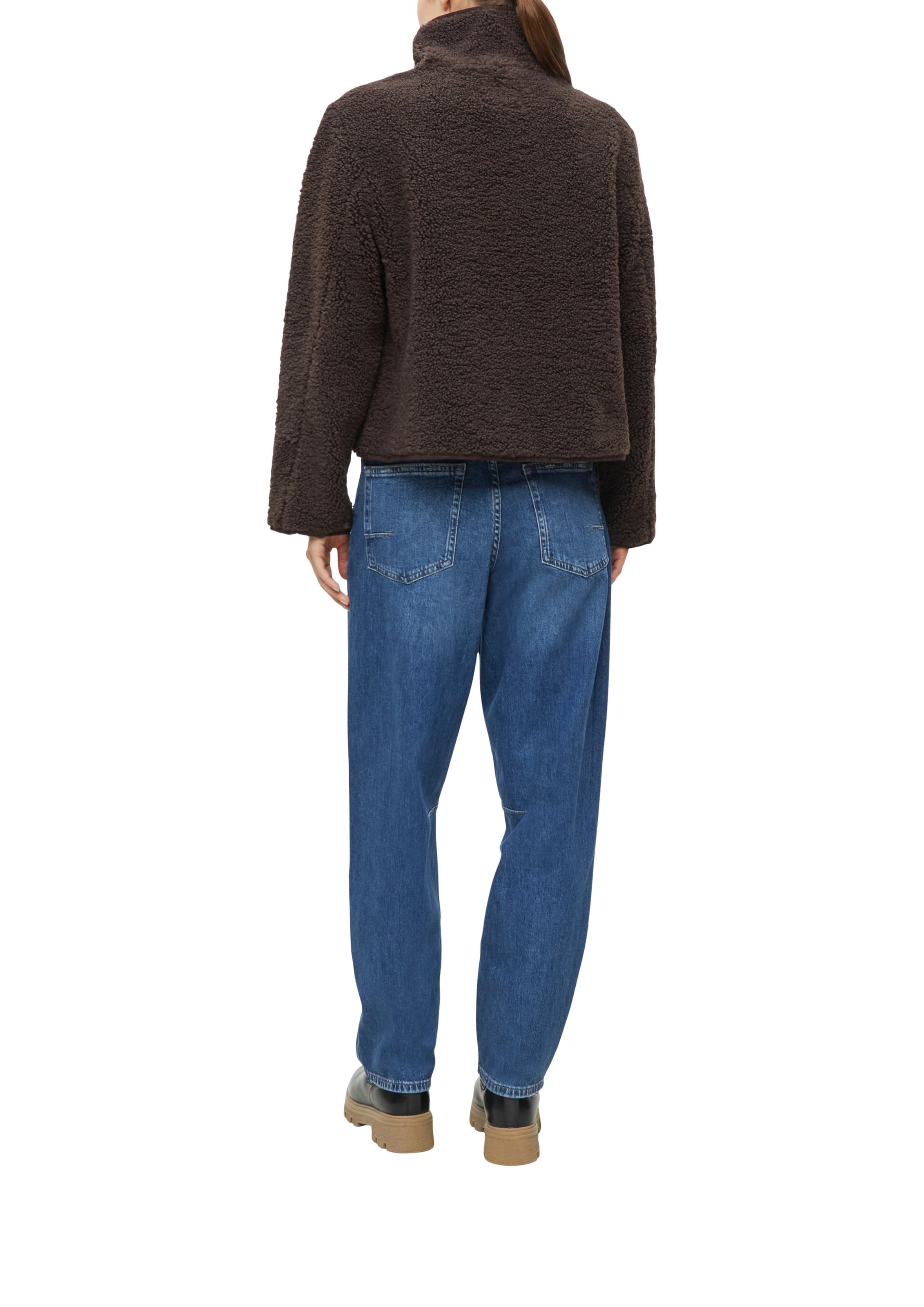 s.Oliver Fleece jas in Bruin: terug