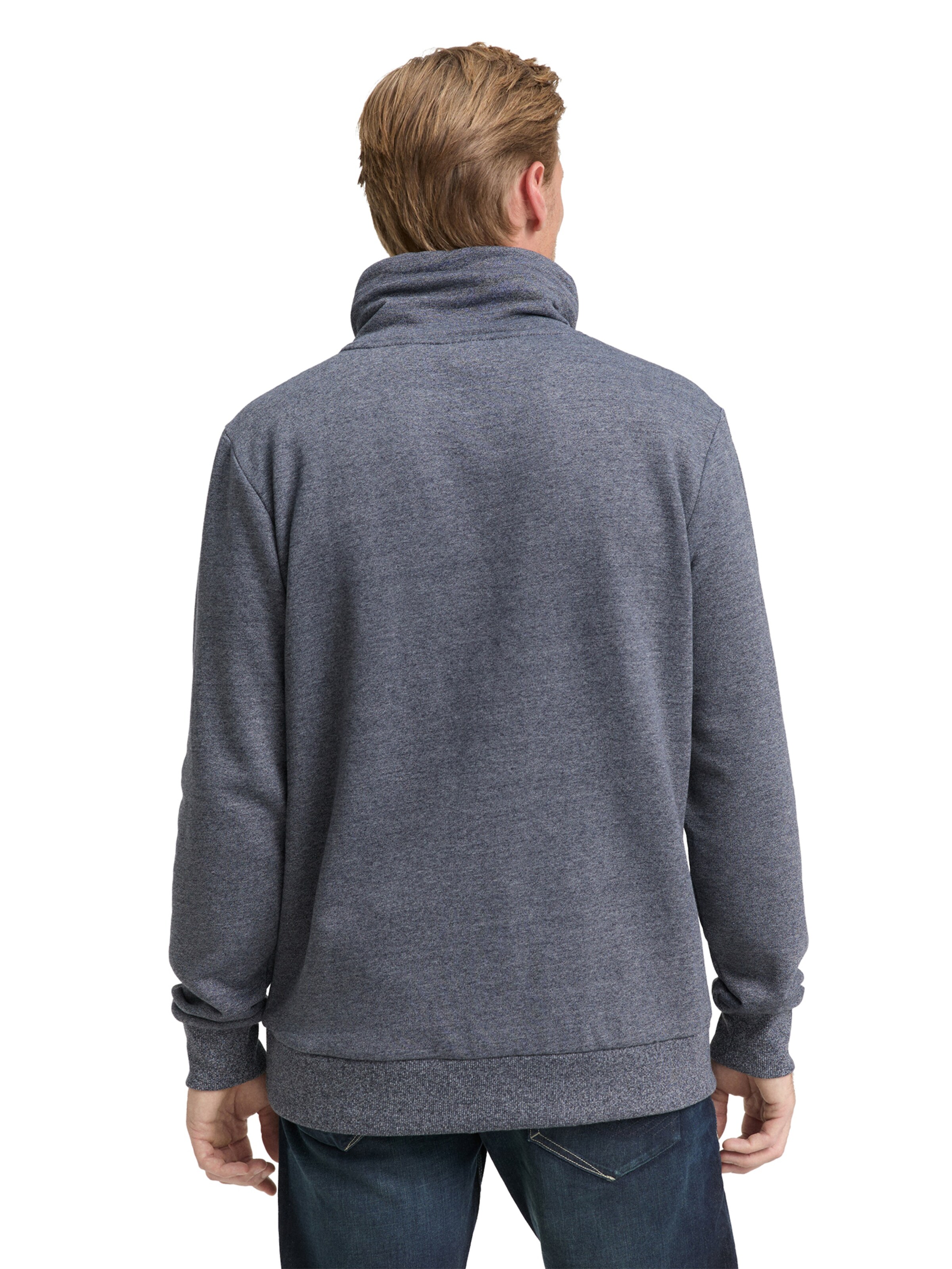 TOM TAILOR Sweatshirt in Grey