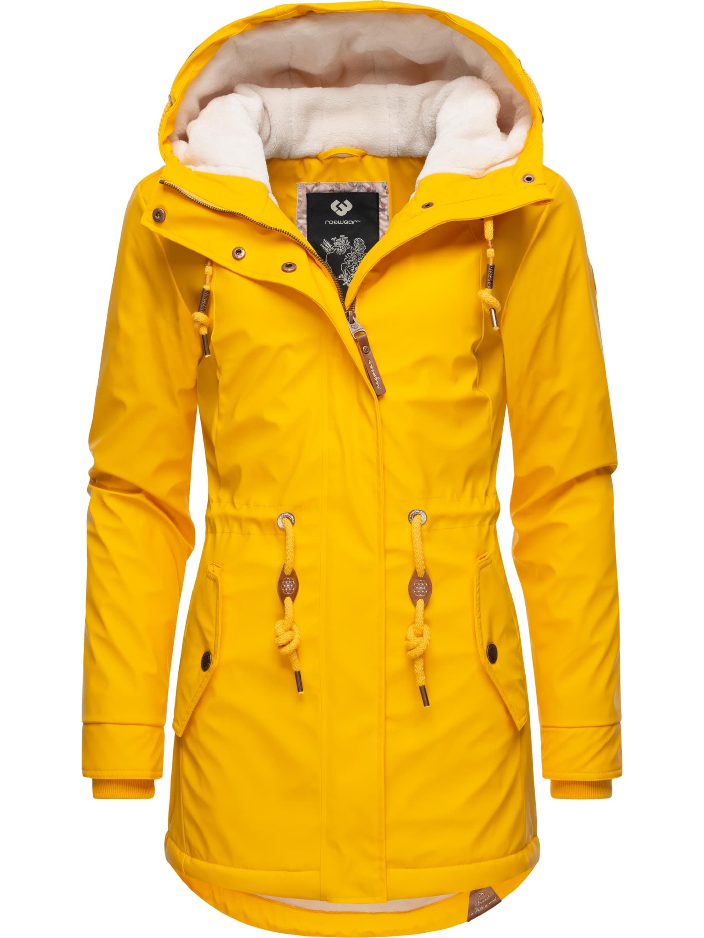 Giacca funzionale 'Monadis Rainy' di Ragwear in giallo