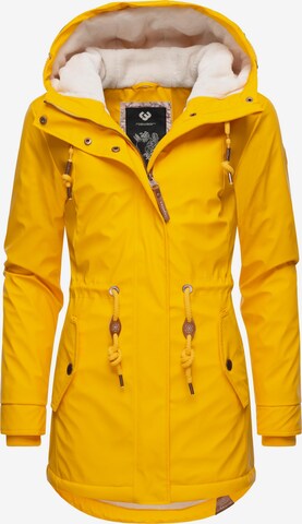 Giacca funzionale 'Monadis Rainy' di Ragwear in giallo