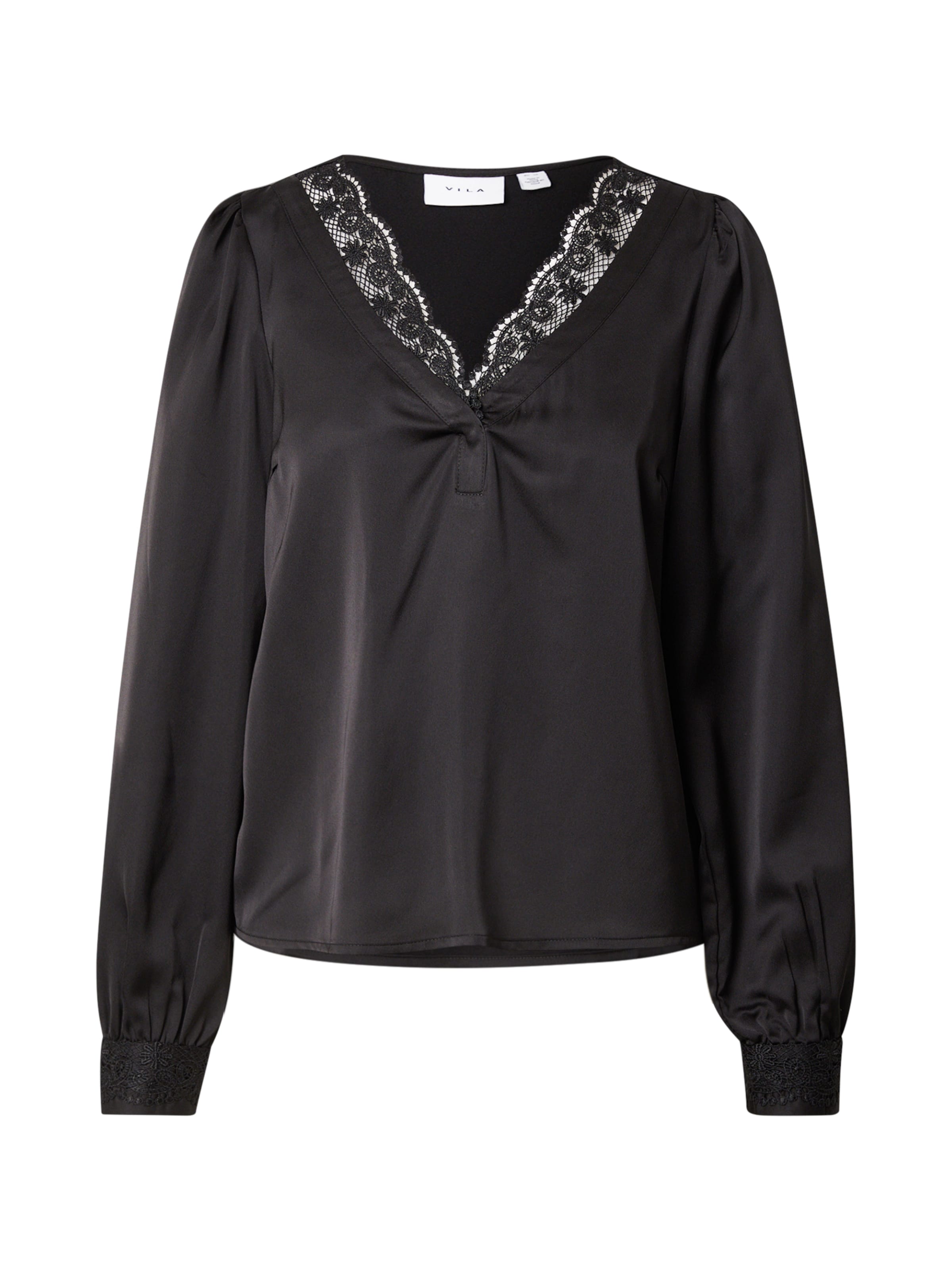 VILA Μπλούζα σε μαύρο: μπροστά
