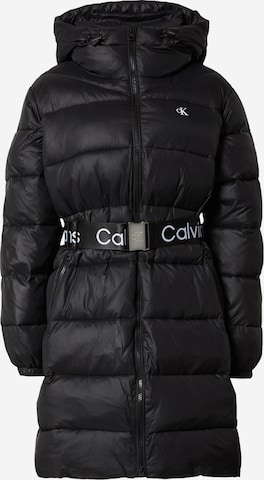 Manteau d’hiver Calvin Klein Jeans en noir : devant