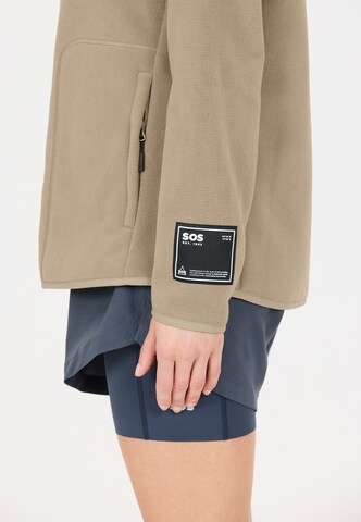 SOS Functionele fleece jas 'Munson' in Bruin