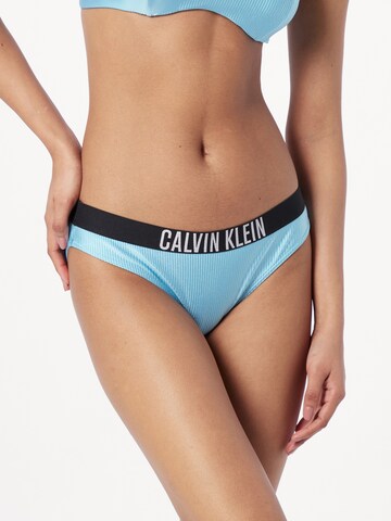 Calvin Klein Swimwear Bikini bottom in Blue: front