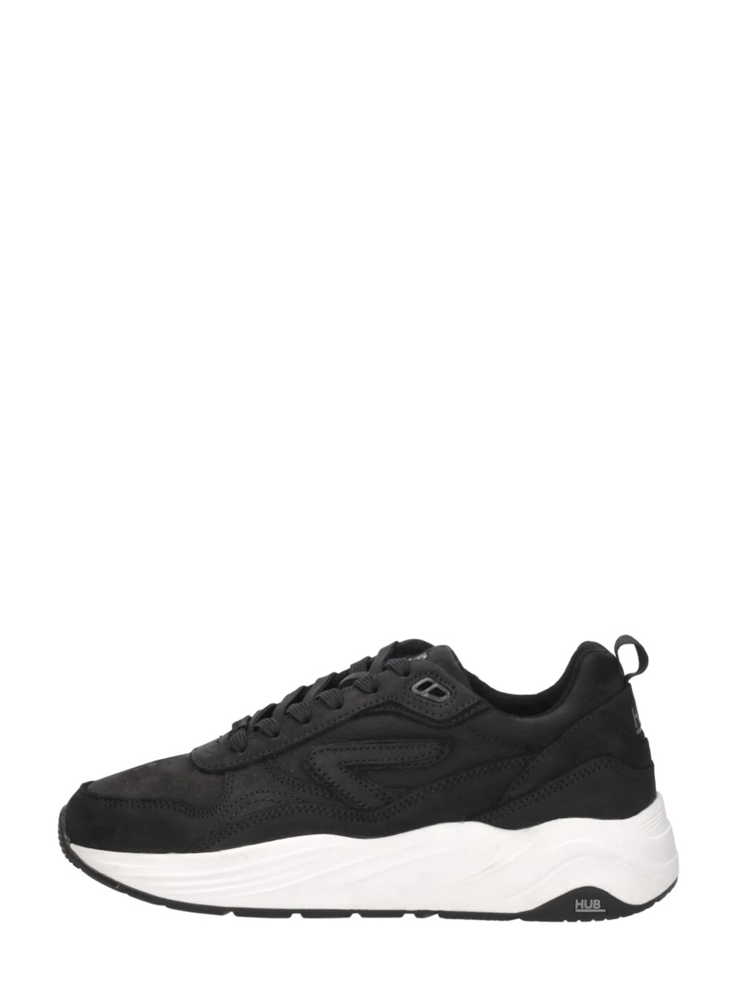 HUB Sneakers laag 'Glide' in Zwart: voorkant