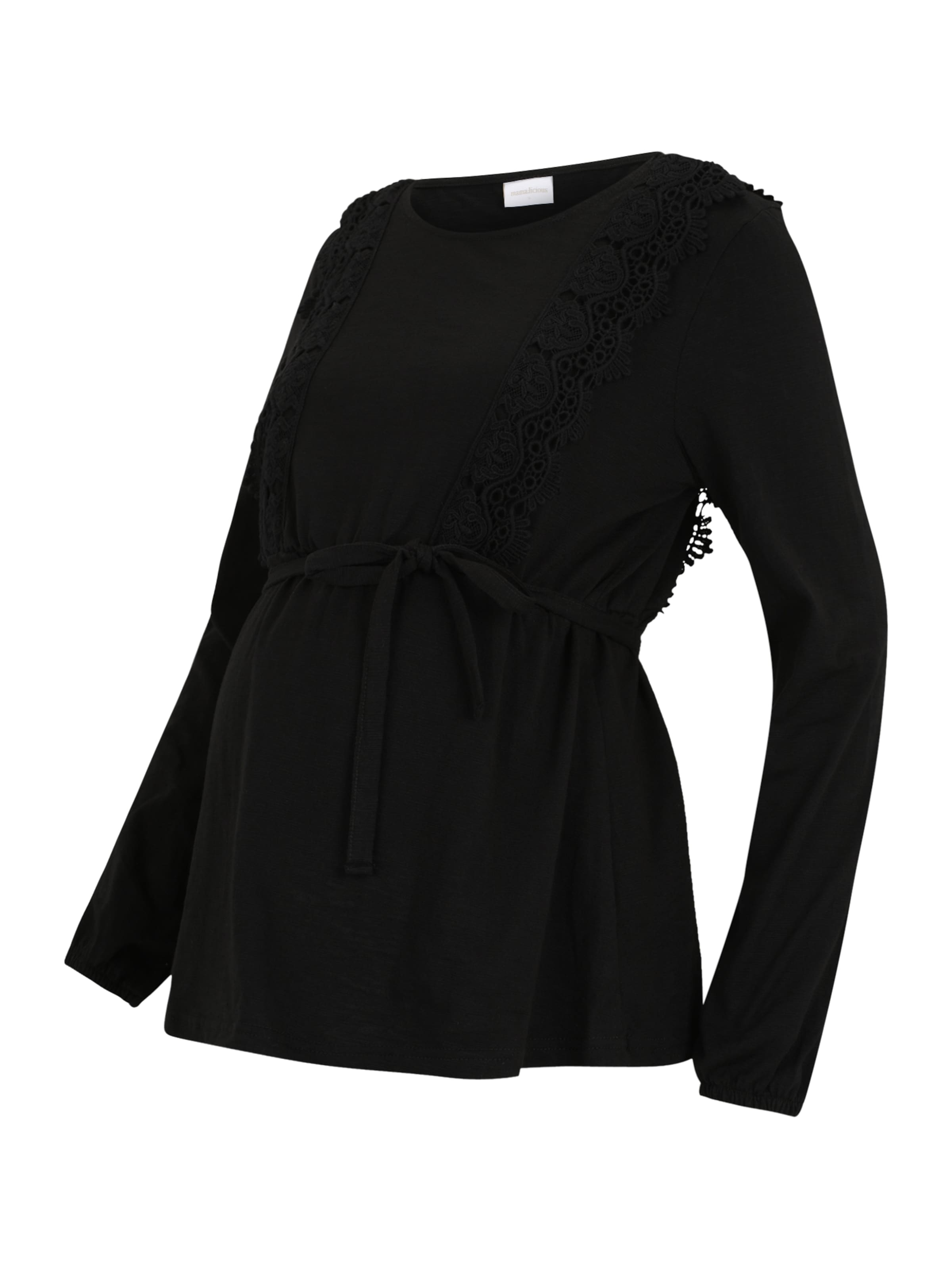 MAMALICIOUS Koszulka w kolorze czarny: przód