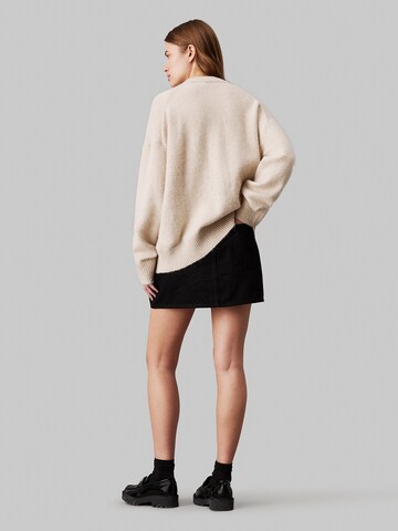 Calvin Klein Jeans Knit Cardigan in Beige