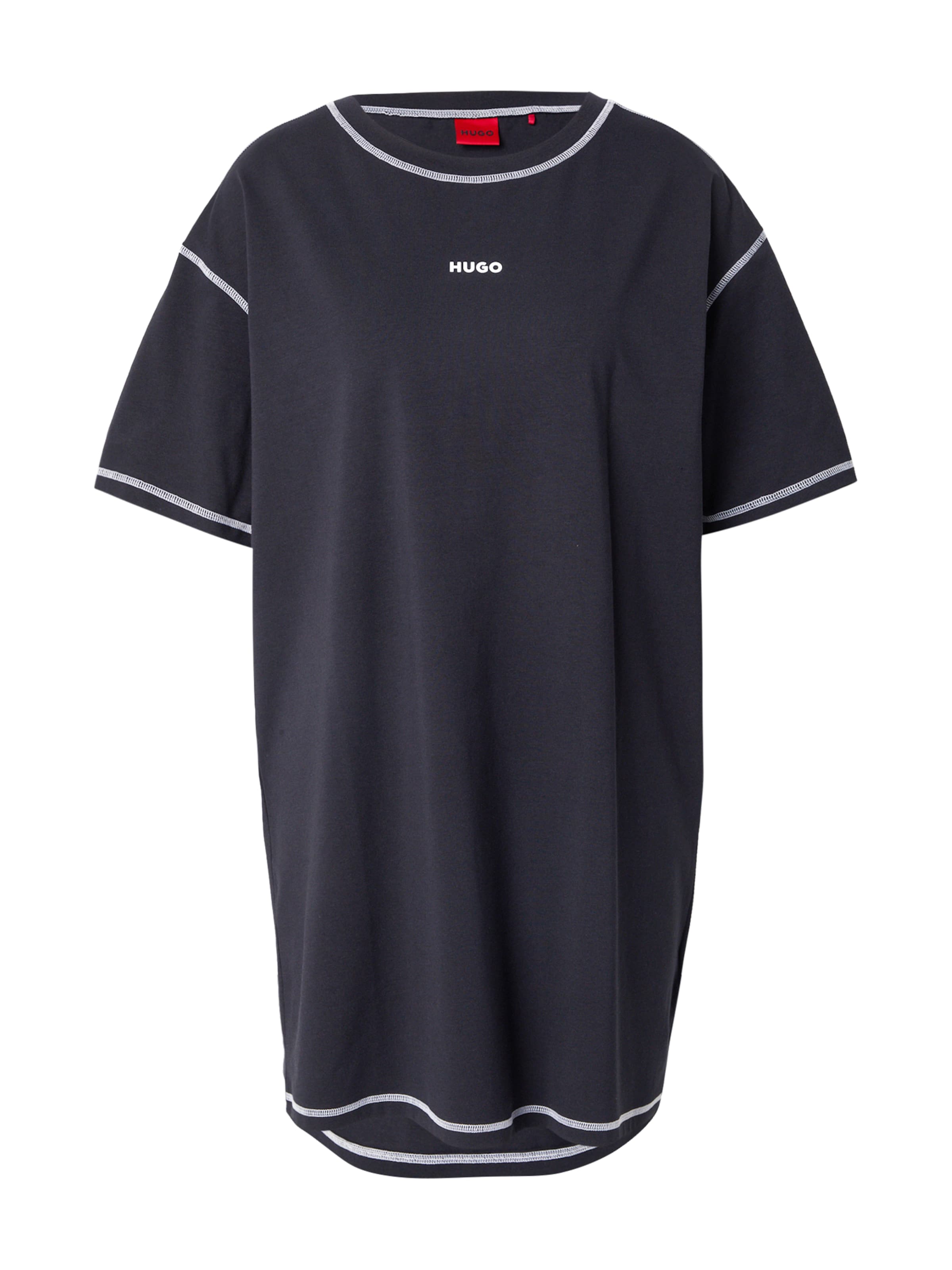 HUGO Koszula nocna 'NITE_NIGHTY' w kolorze czarny: przód