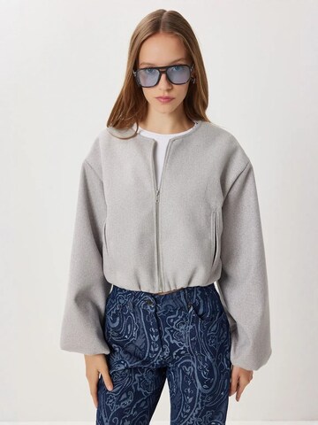 Happiness İstanbul Between-Season Jacket in Grey: front