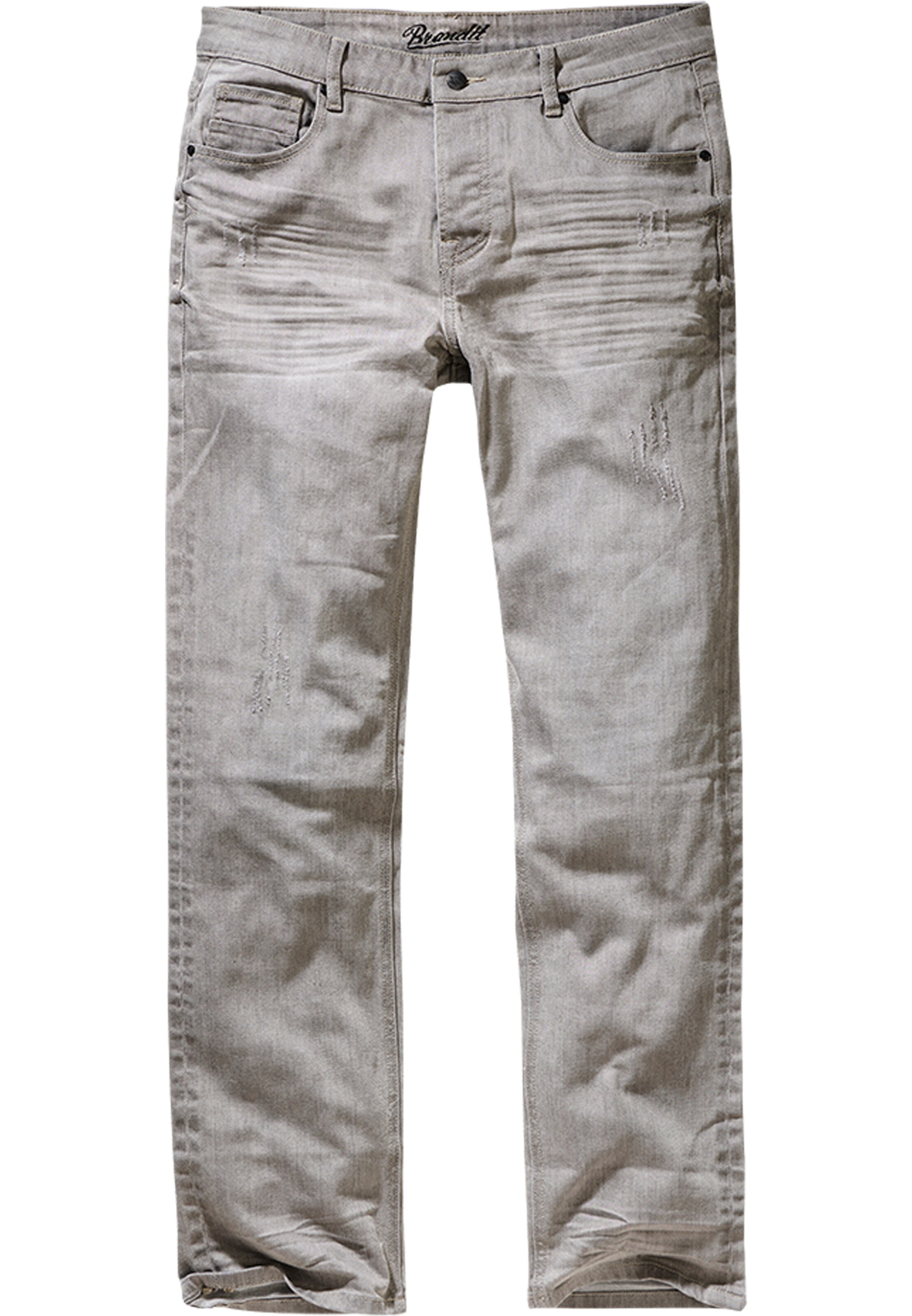 Brandit Regular Jeans in Grey: front