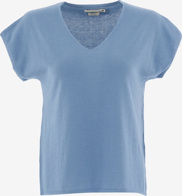 Organication Pullover in Blau: Vorderseite