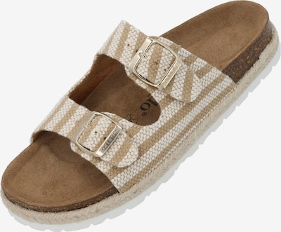 Palado Pistokkaat 'Korfu Marina' värissä tummabeige / valkoinen, Tuotenäkymä