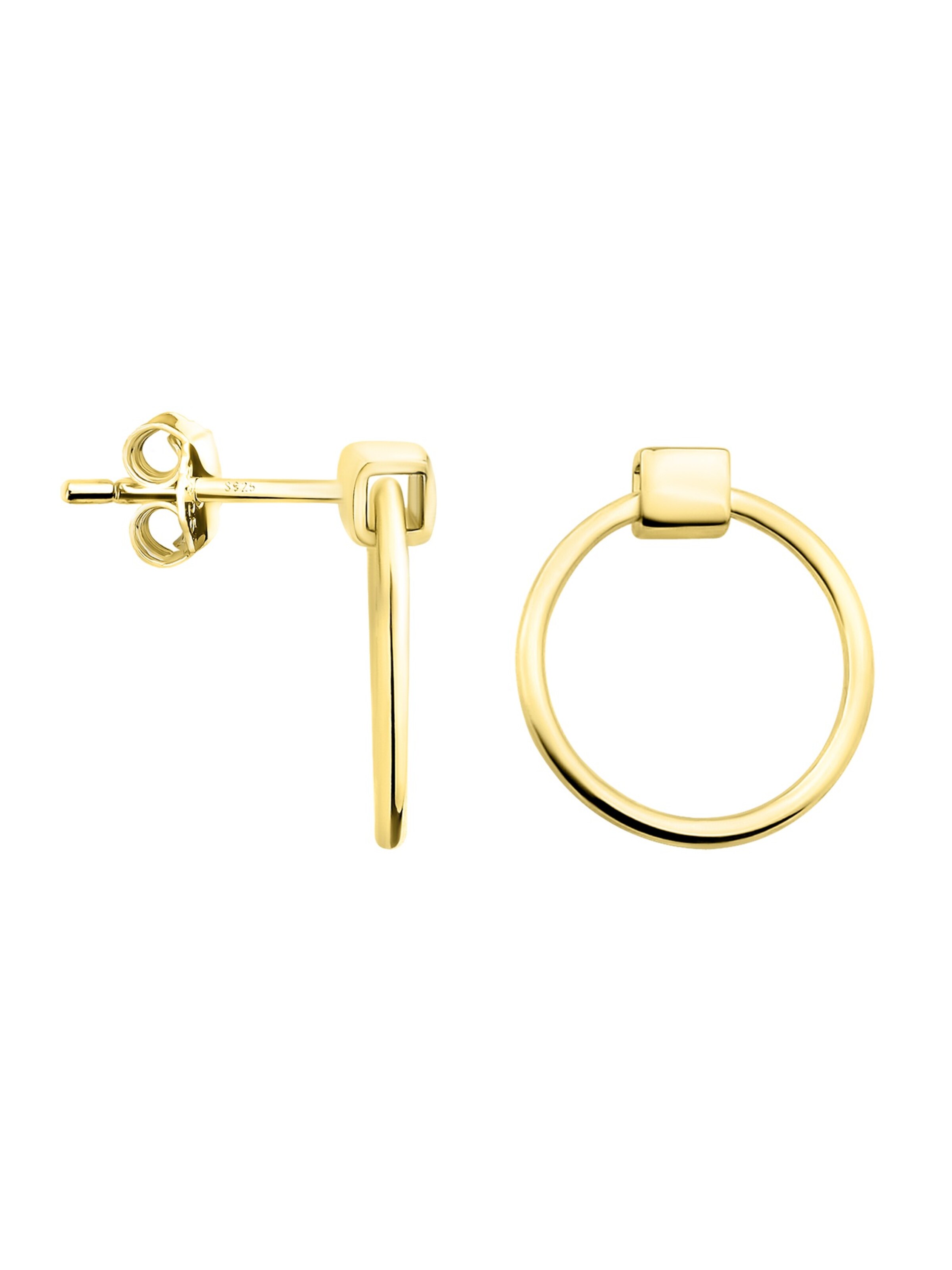 Sofia Milani Ohrringe 'Circle'‌‌‌‌‌ in Gold: Vorderseite