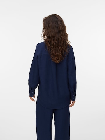 VERO MODA Blouse 'MELANEY' in Blauw