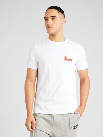FARAH T-Shirt 'COSTAS' in Weiß: predná strana