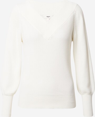 OBJECT - Pullover 'OBJMANJA' em branco: frente