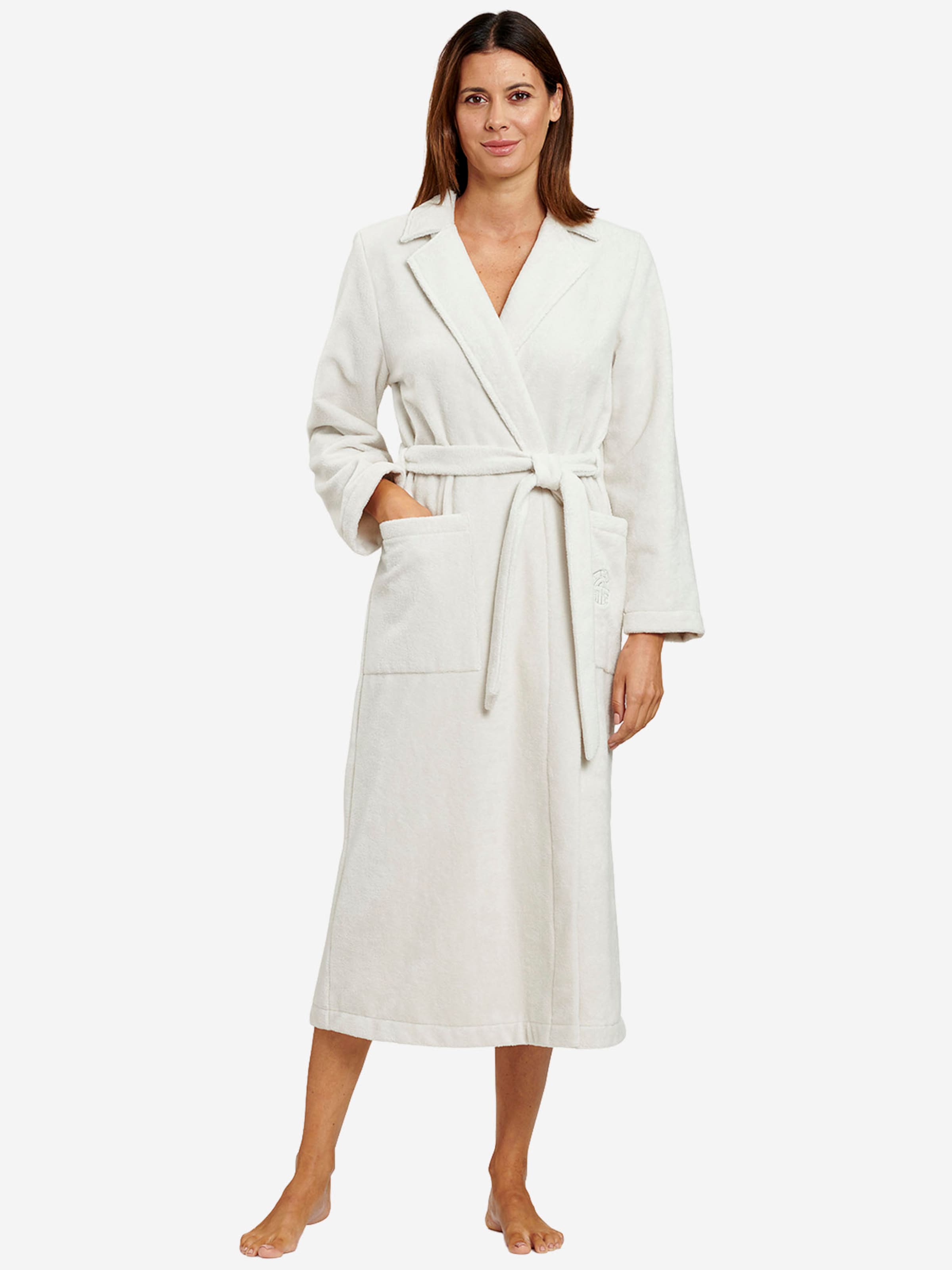 FÉRAUD PARIS Short Bathrobe ' Spa  ' in Beige: front