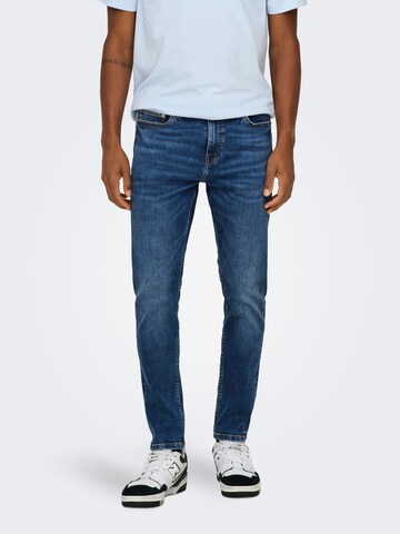Coupe slim Jean 'ONSROPE' Only & Sons en bleu : devant