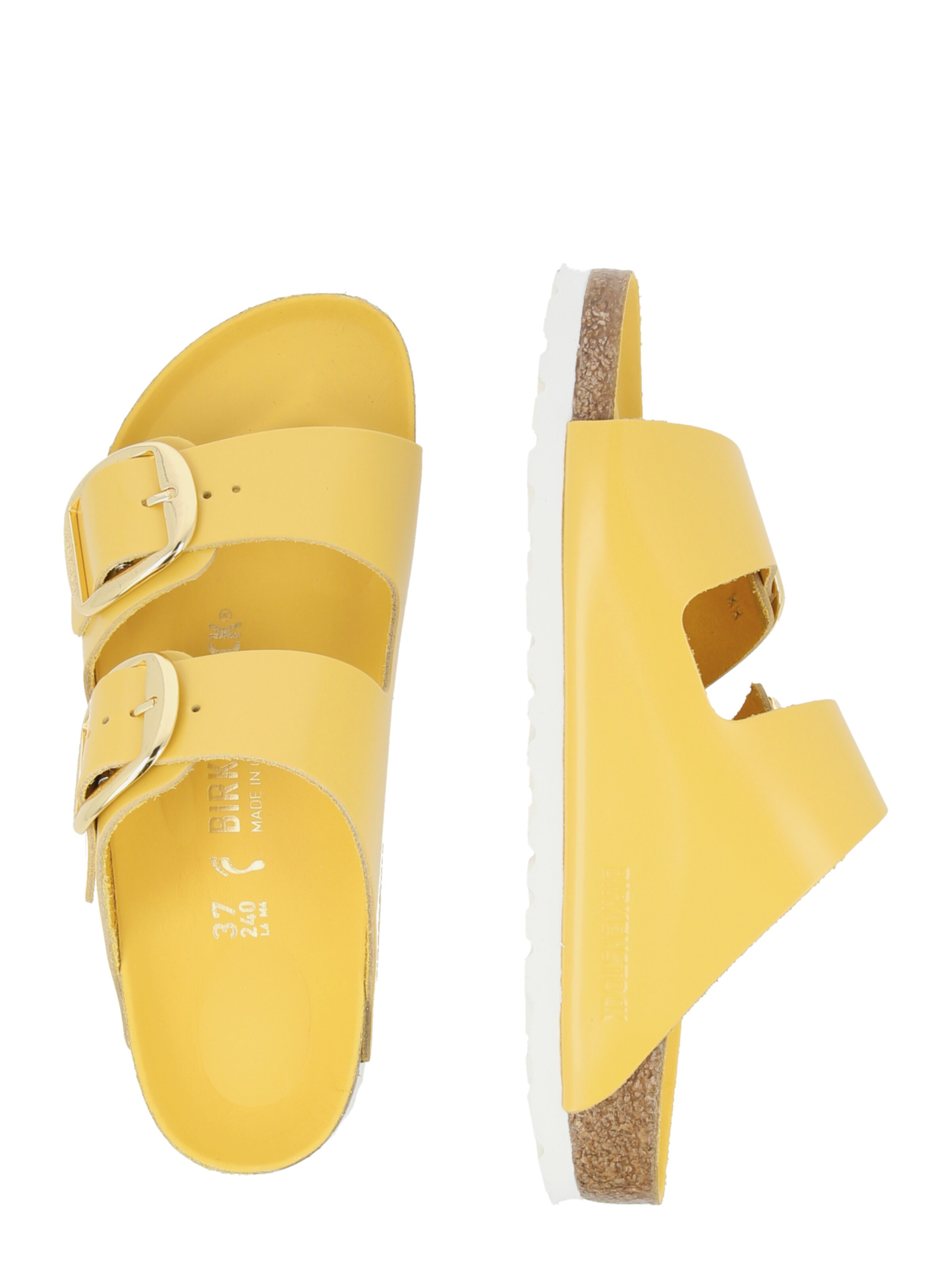 Saboți 'Arizona' de la BIRKENSTOCK pe galben