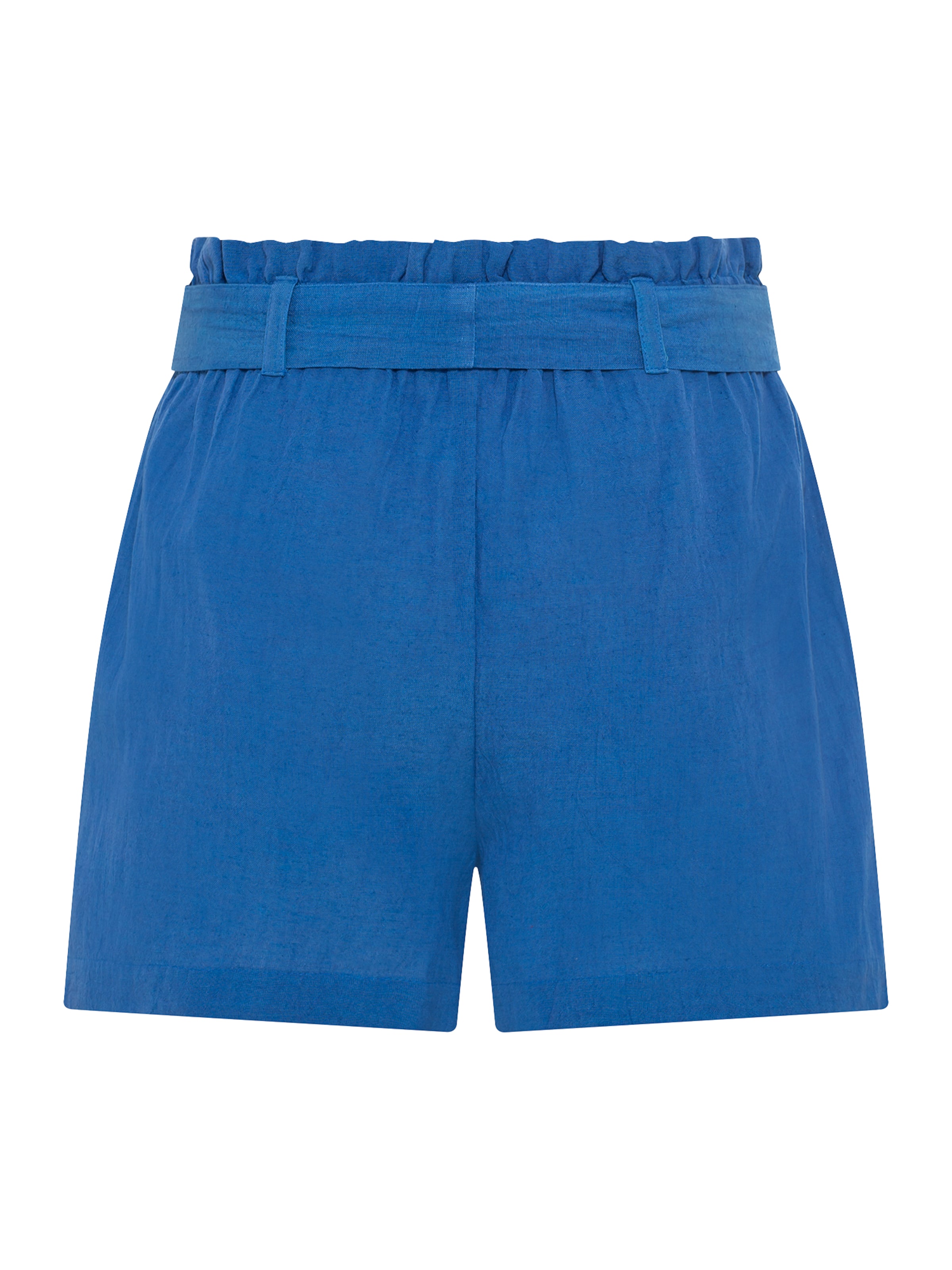 LASCANA - Loosefit Calças com vincos em azul