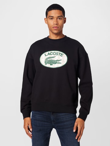 LACOSTE Sweatshirt i sort: forside