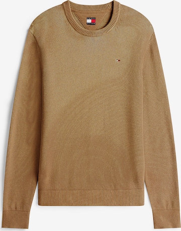Tommy Jeans Sweter 'Ess' w kolorze brązowy: przód