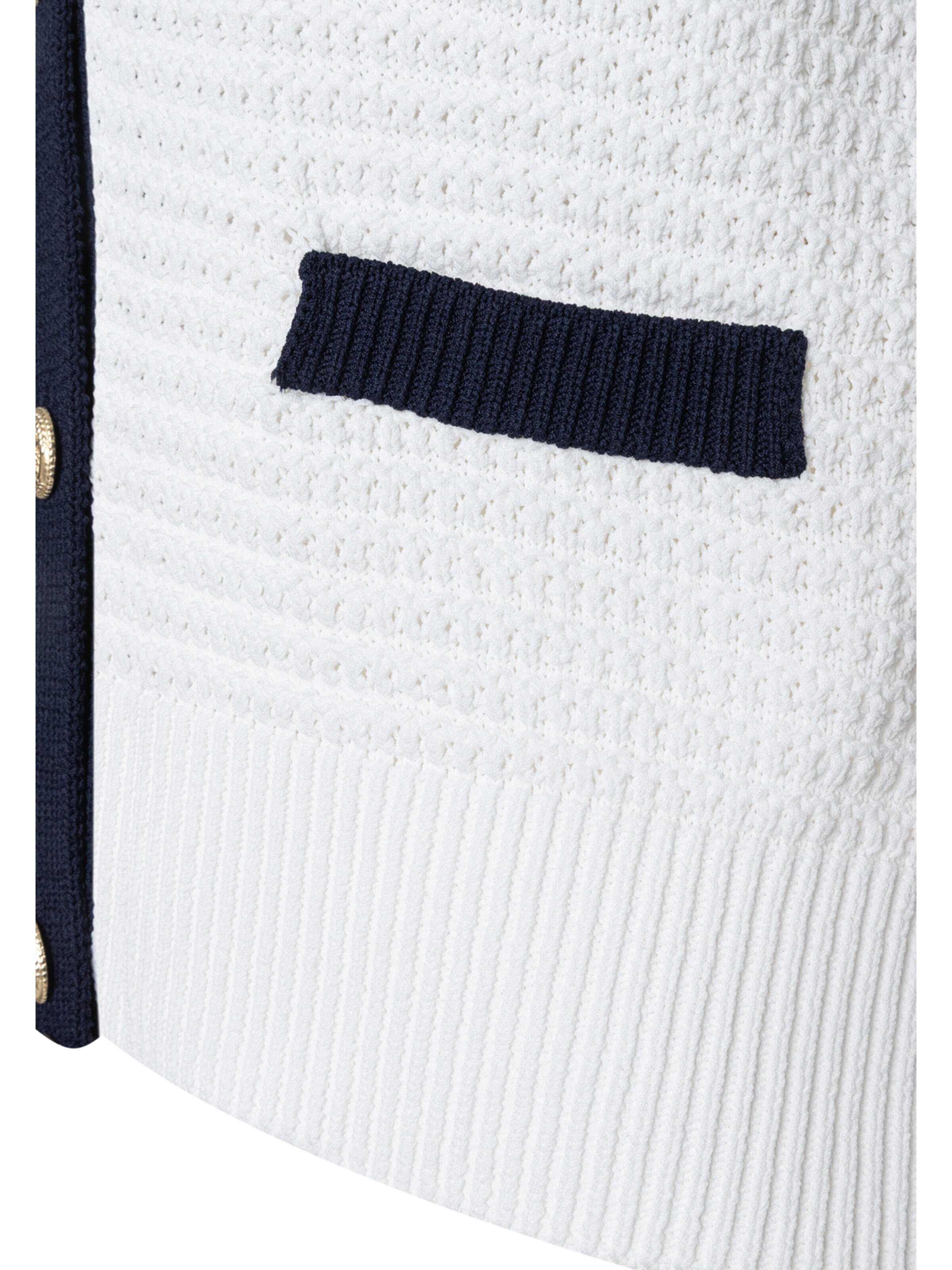 MORE & MORE Knitted Vest in White