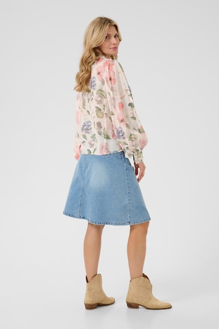 Cream Blouse 'Hailey' in Pink