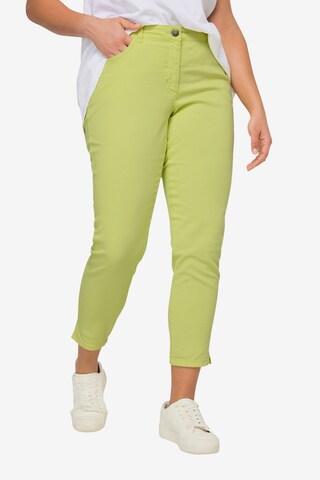 Angel of Style Slimfit Jeans in Groen: voorkant