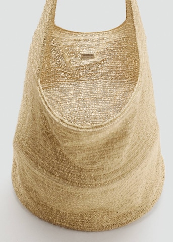 MANGO Shopper in Gold