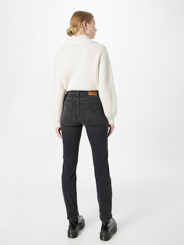 LEVI'S ® Normalny krój Jeansy '724 High Rise Straight' w kolorze czarny