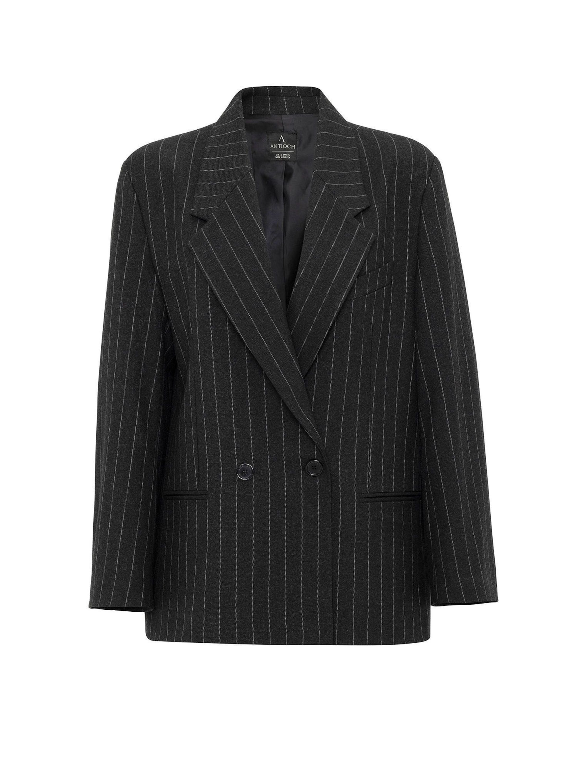 Antioch Blazer en noir, Vue avec produit