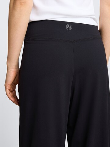 TOM TAILOR DENIM Wide Leg Hose in Schwarz