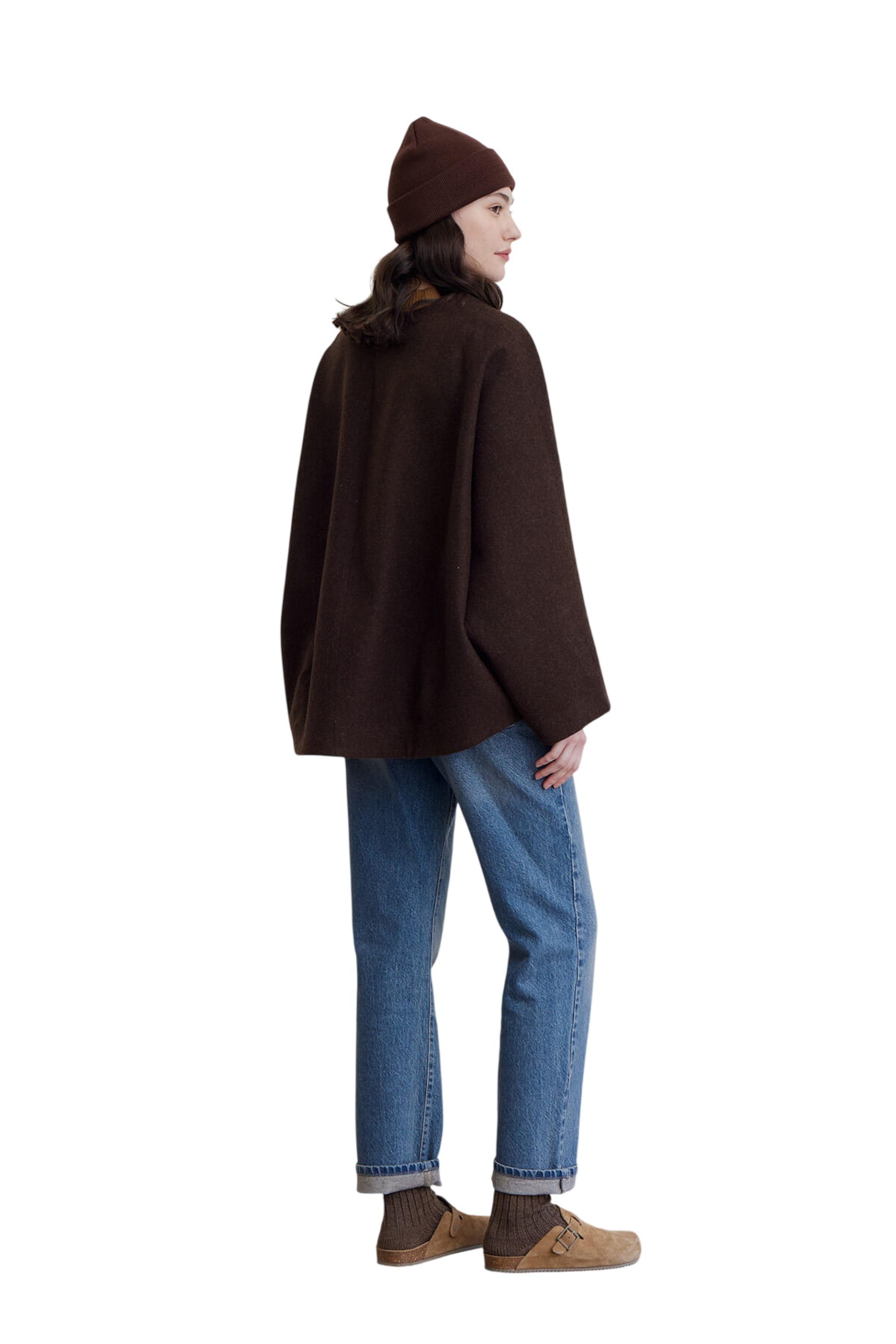MANUKA Between-Season Jacket in Brown