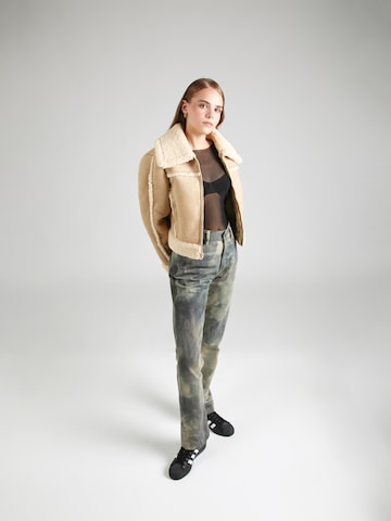 Abercrombie & Fitch Prehodna jakna 'SHEARLING' | rjava barva