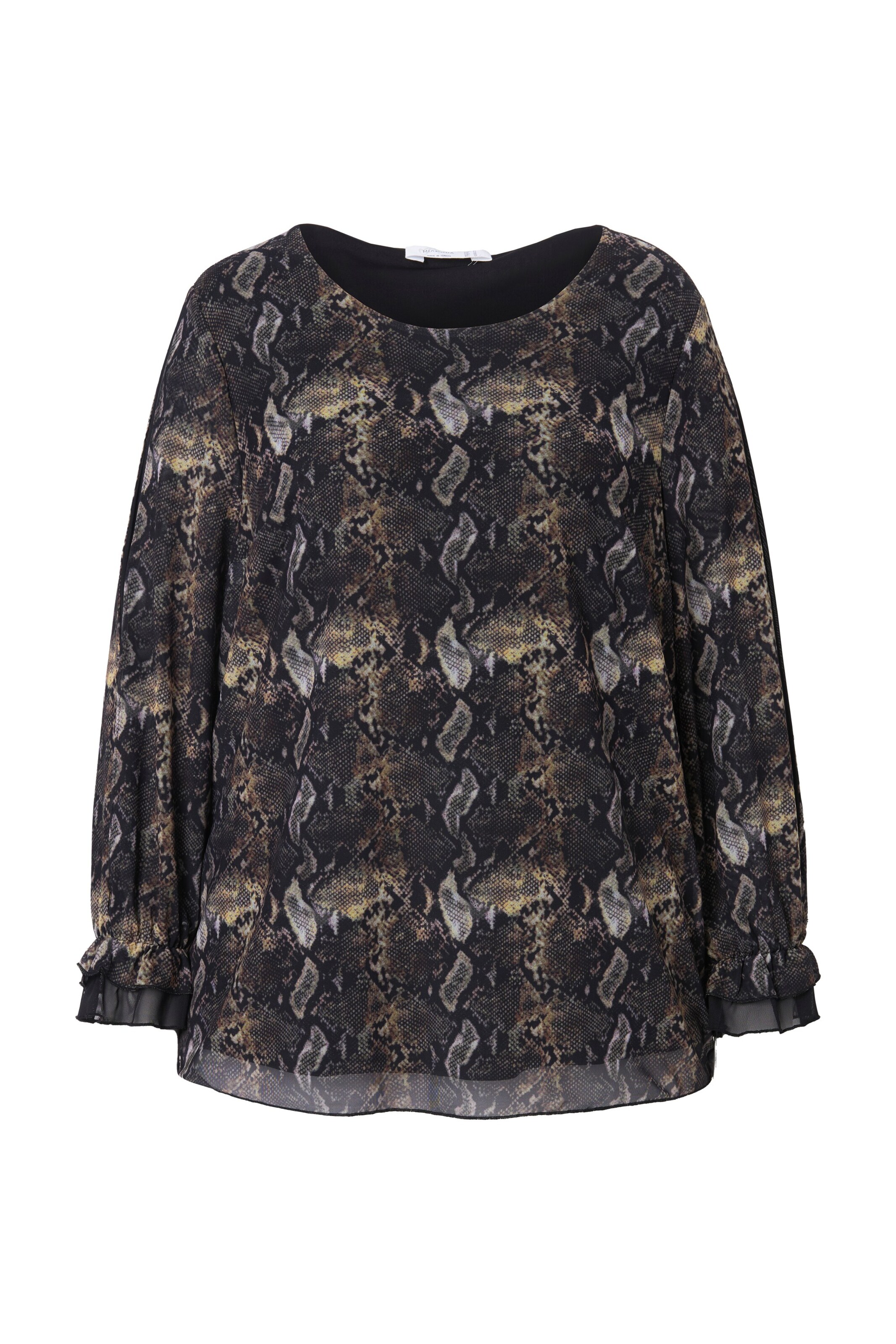 Chemisier MIAMODA en noir : devant