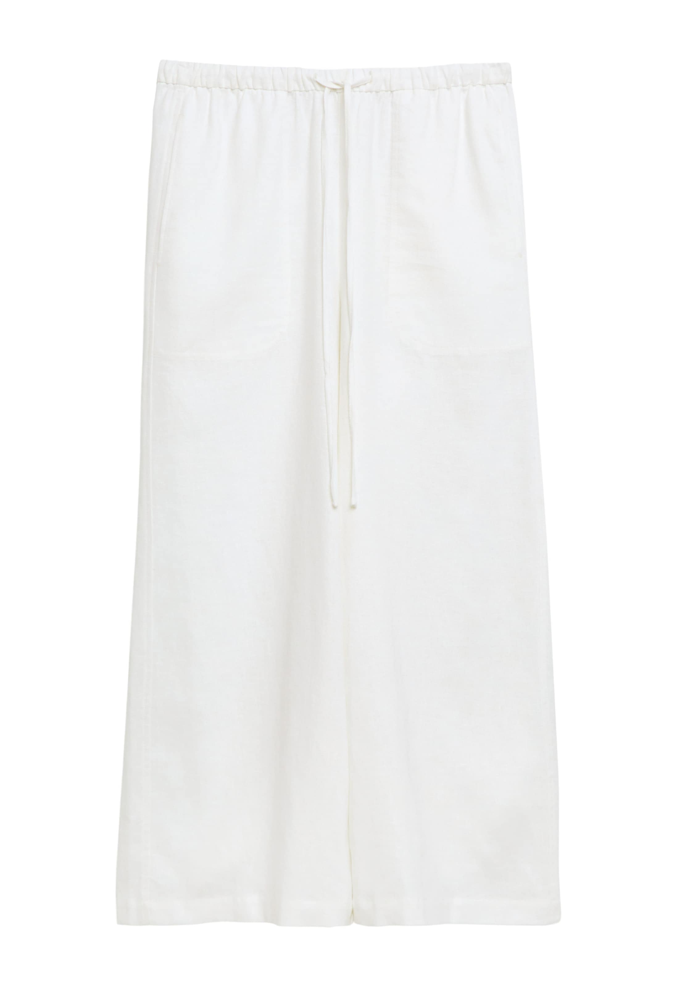 COMMA Wide Leg Hose in Weiß: Vorderseite