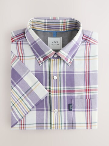 Next Regular fit Button Up Shirt in Purple